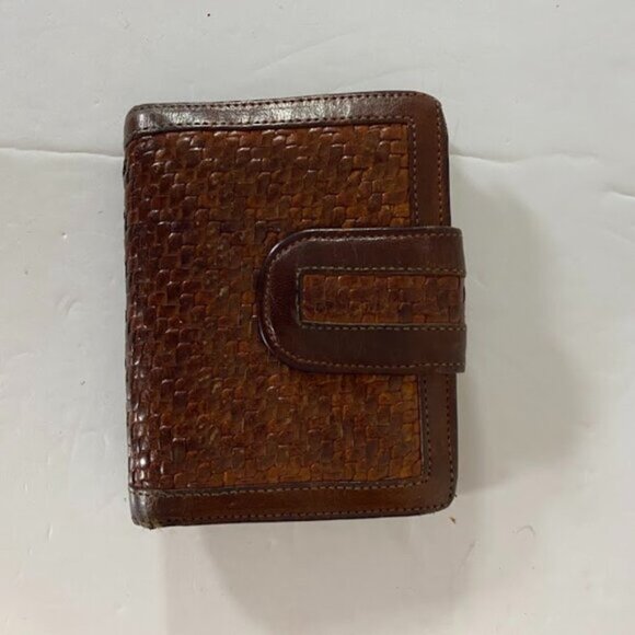 Vintage Women's Brown Leather Wallet Small - Picture 2 of 9